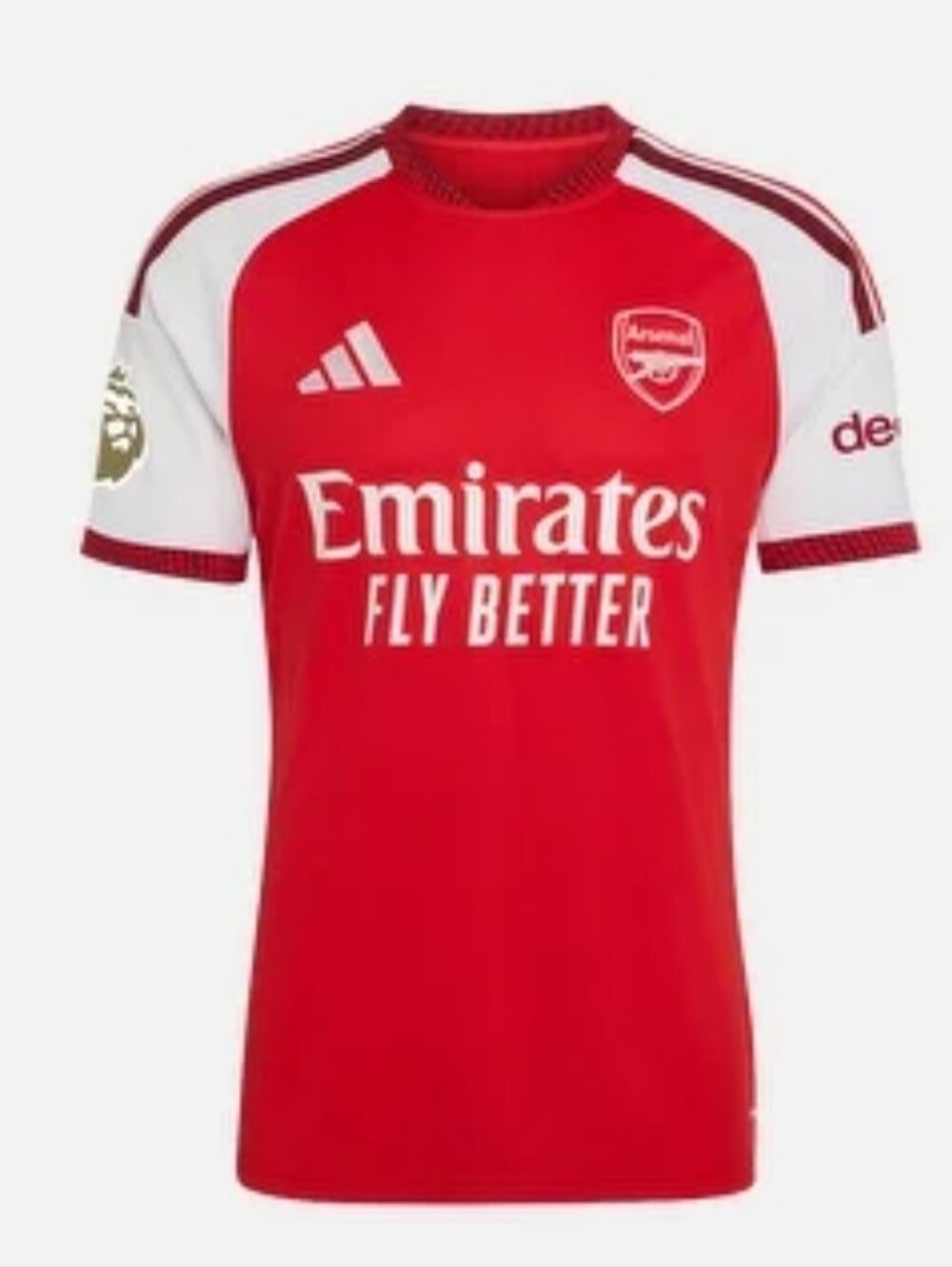 adidas Arsenal Red and White Men's Football Jersey - Picture 2 of 8
